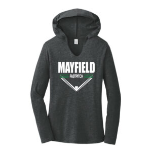 Mayfield Wildcats Ladies Tri-Blend Long-Sleeve Hoodie T-Shirt